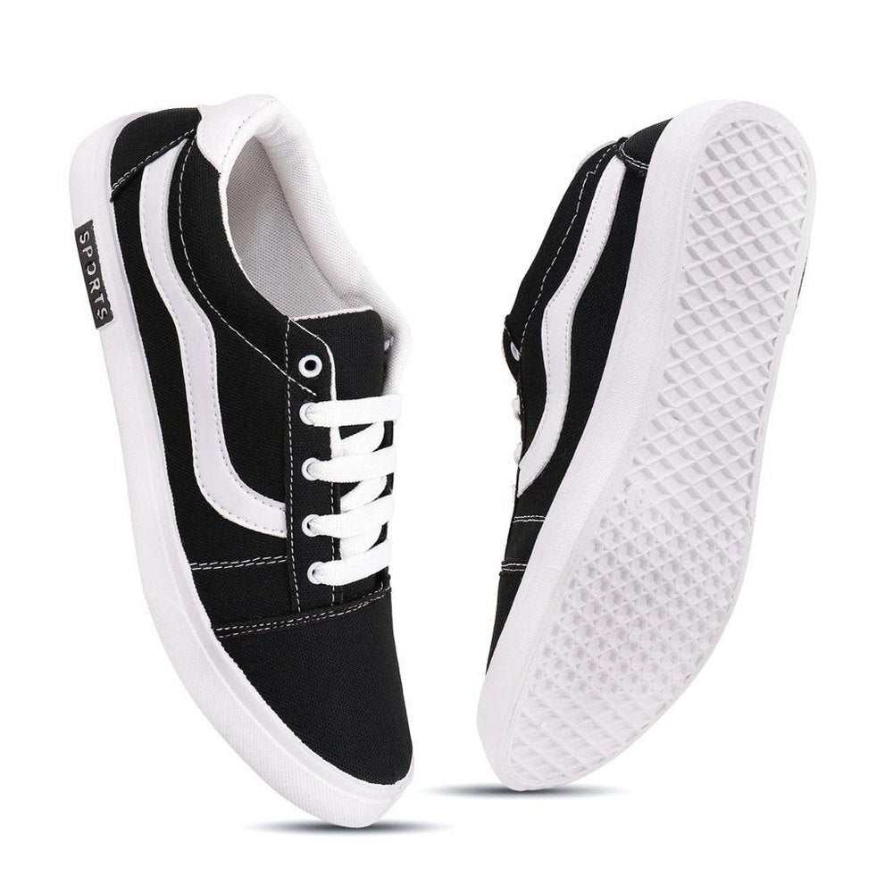 Casual Shoes for Men (Black & White, 6) 18549