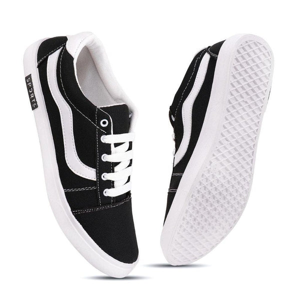 Casual Shoes for Men (Black & White, 6) 18549