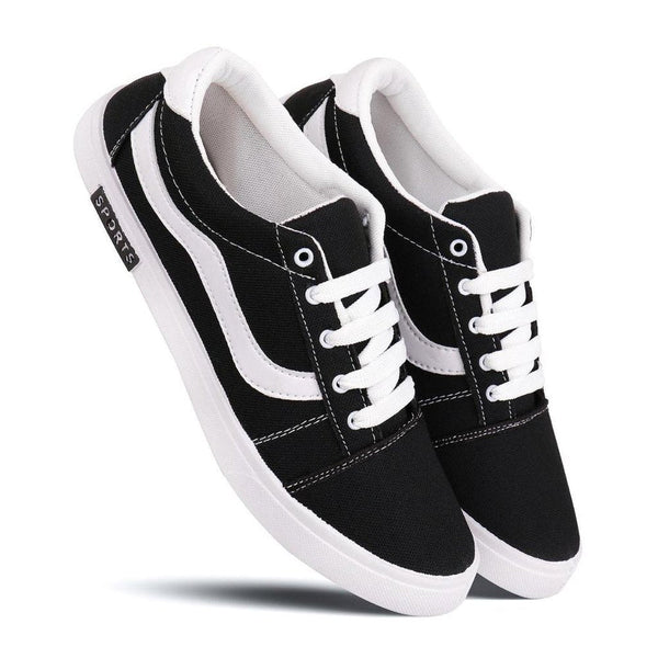 Casual Shoes for Men (Black & White, 6) 18549