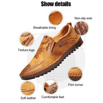 Beige Casual Leather Shoes 18894