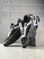 Black Flexible Leather Shoes 18894