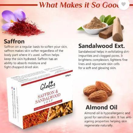 Rice Ceramide, Glycolic Salicylic Acid, Kojic Acid and Saffron-Sandalwood 325gm (Pack of 4) Combo 25560