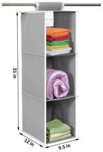 Cloth Organizer - Hanging 3 Shelves Wardrobe Organizer 1238