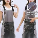 Adjustable Oil-Water Proof Transparent Cooking Apron 30618