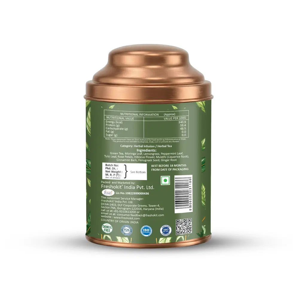 Aaurash Lungs Cleanser Herbal Tea | Breathing Comfort & Detox Support Tea | Supports Respiratory Wellness & Natural Detox | Caffeine-Free Herbal Tea 34136