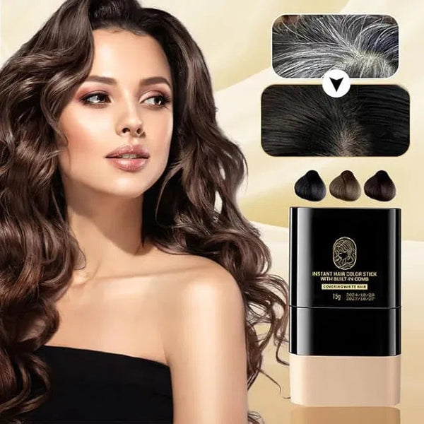 Instant Hair Dye Stick with Built-in Comb, Gray Hair Dye, 2-in-1 Touch-Up Comb 26041