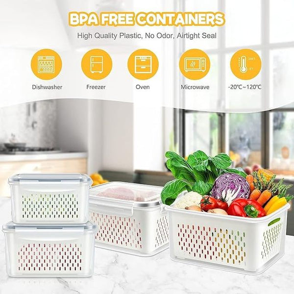 Fridge storage containers Pack of 2 31154