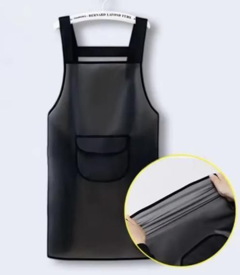 Adjustable Oil-Water Proof Transparent Cooking Apron 30618