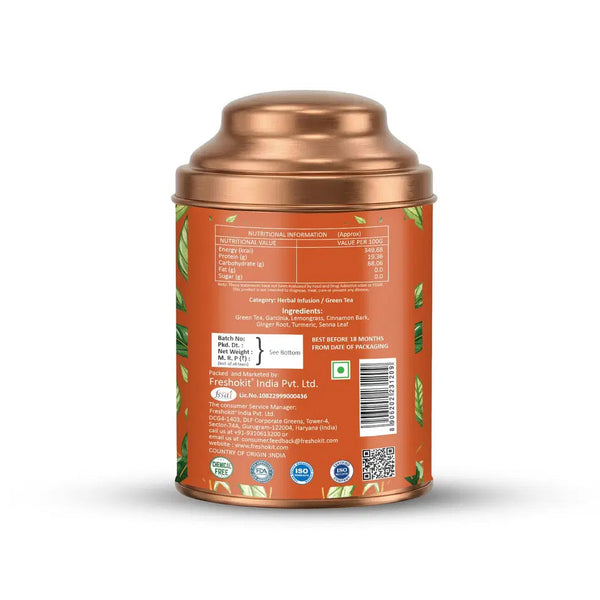 Aaurash Weight Management Tea | Herbal Metabolism Support & Detox Blend | Supports Fat Metabolism & Digestive Wellness | Caffeine-Free Herbal Tea (60 Cups) 34136