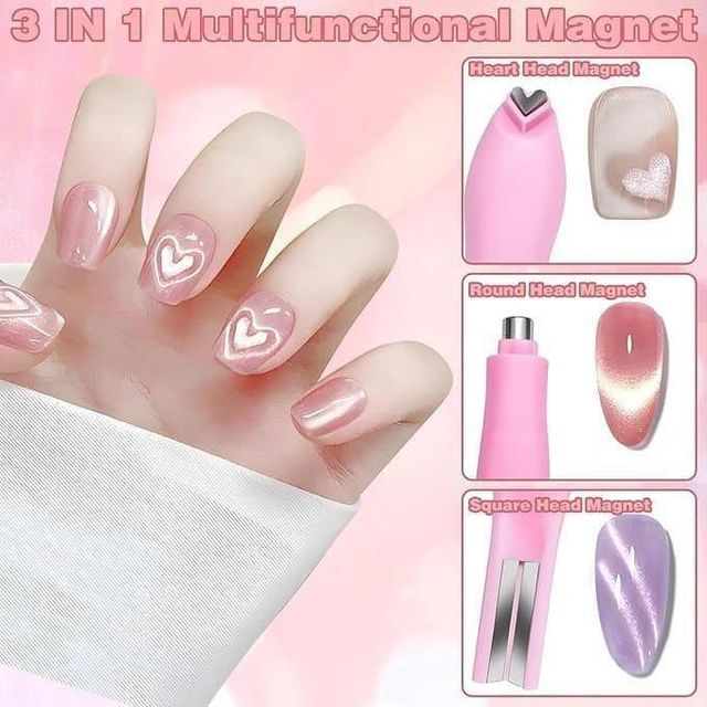 3 in 1 Cat Eye Nail Versatile Magnet Tool (Pack of 2) 19378