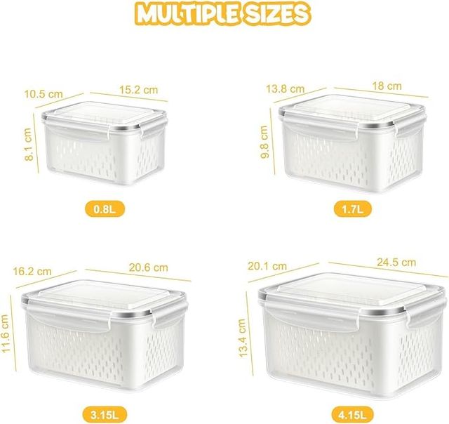 Fridge storage containers Pack of 2 31154