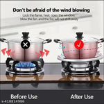 2 Pcs Gas Saver Burner Stand Gather Fire Wok Support Ring For Gas Stove 18057