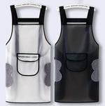 Adjustable Oil-Water Proof Transparent Cooking Apron 30618