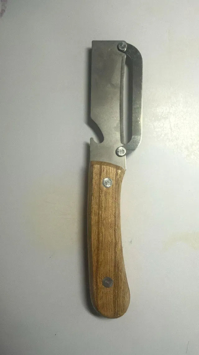 Kitchen Peeler with Wooden Handle & Bottle Opener 22927