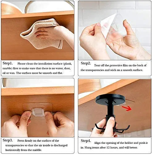 Wall-Mounted Adjustable  Degree hook stiker 31446
