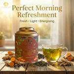 Aaurash Tulsi Ashwagandha Turmeric Tea for Immunity | Naturally Caffeine Free Ashwagandha Herbal Tea (60gm) 34136