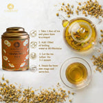 Aaurash Chamomile Tea | Supports Relaxation & Calm Routine | Naturally Caffeine | Sleep & Relaxation Blend (40gm) 34136